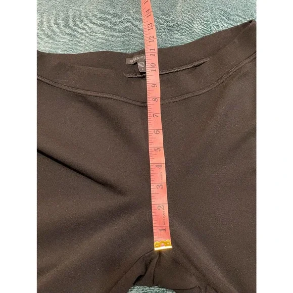 Eileen Fisher Black straight Dress Pants washable Thick Heavy Small - Picture 10 of 11